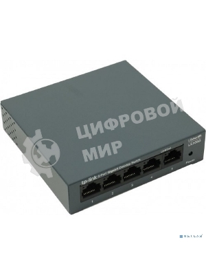 Коммутатор TP-Link 5 ports Giga Unmanagement switch, 5 10/100/1000Mbps RJ-45 ports