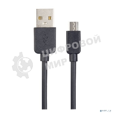 Кабель PERFEO USB2.0 A вилка - Micro USB вилка, черный, 1 м, бокс (U4006)