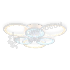 Потолочный светодиодный светильник FA4085/3+3 WH белый 100W 3000K+6400K/4200K/6400K+3000K 620*570*120 (ПДУ ИК)
