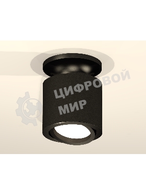 Светильник Ambrella Light XS7402060 SBK/PBK черный песок/черный полированный MR16 GU5.3 (N7926, C7402, N7002)