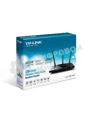 Беспроводный двухдиапазонный TP-Link маршрутизатор с VDSL/ADSL модемом SOHO Archer VR400, 867 Мбит/с + 300 Мбит/с, VDSL2/ADSL2+, Annex A, 4 порта 100 Мбит/с, 1 порт WAN 1000 Мбит/с, 1 порт USB 2.0