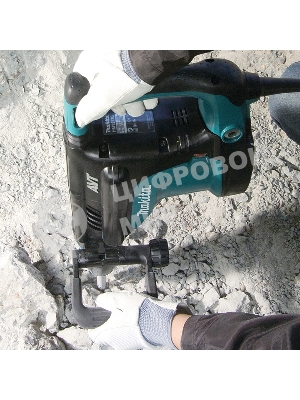 Отбойный молоток Makita HM1213C Молоток отб,SDS-max,1510Вт,25.5Дж,950-1900у\м,10.3кг,чем,АВТ,м\функц бок рукоятка,плавный пуск 