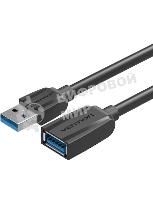 Кабель-удлинитель Vention USB 3.0 AM/AF - 0.5м Black Edition VAS-A45-B050