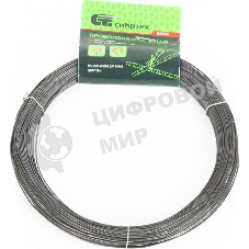 Проволока стальная Сибртех 50 м, вязальная, термообработанная 0,9 мм