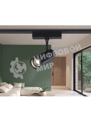 Светильник трековый светодиодный GV1571 BK черный IP20 10W 4200K 48V 15-51° D55*185