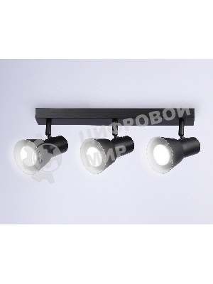 Светильник Ambrella light TA13122/3 BK/WH черный/белый GU10/3 max 12W 470*85*150
