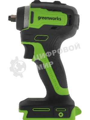 Гайковерт ударный аккумуляторный GreenWorks GD24IW200, 24v, 200 Нм, без АКБ и ЗУ (3803607)