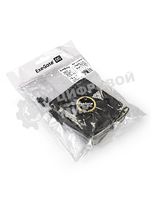 Вентилятор для корпуса ExeGate E08025H4P-PWM черный, 80 мм, 2300 об/мин, 23 дБ, 4 pin