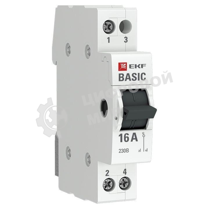 Переключатель трехпозиционный 1п 16А Basic EKF tps-1-16