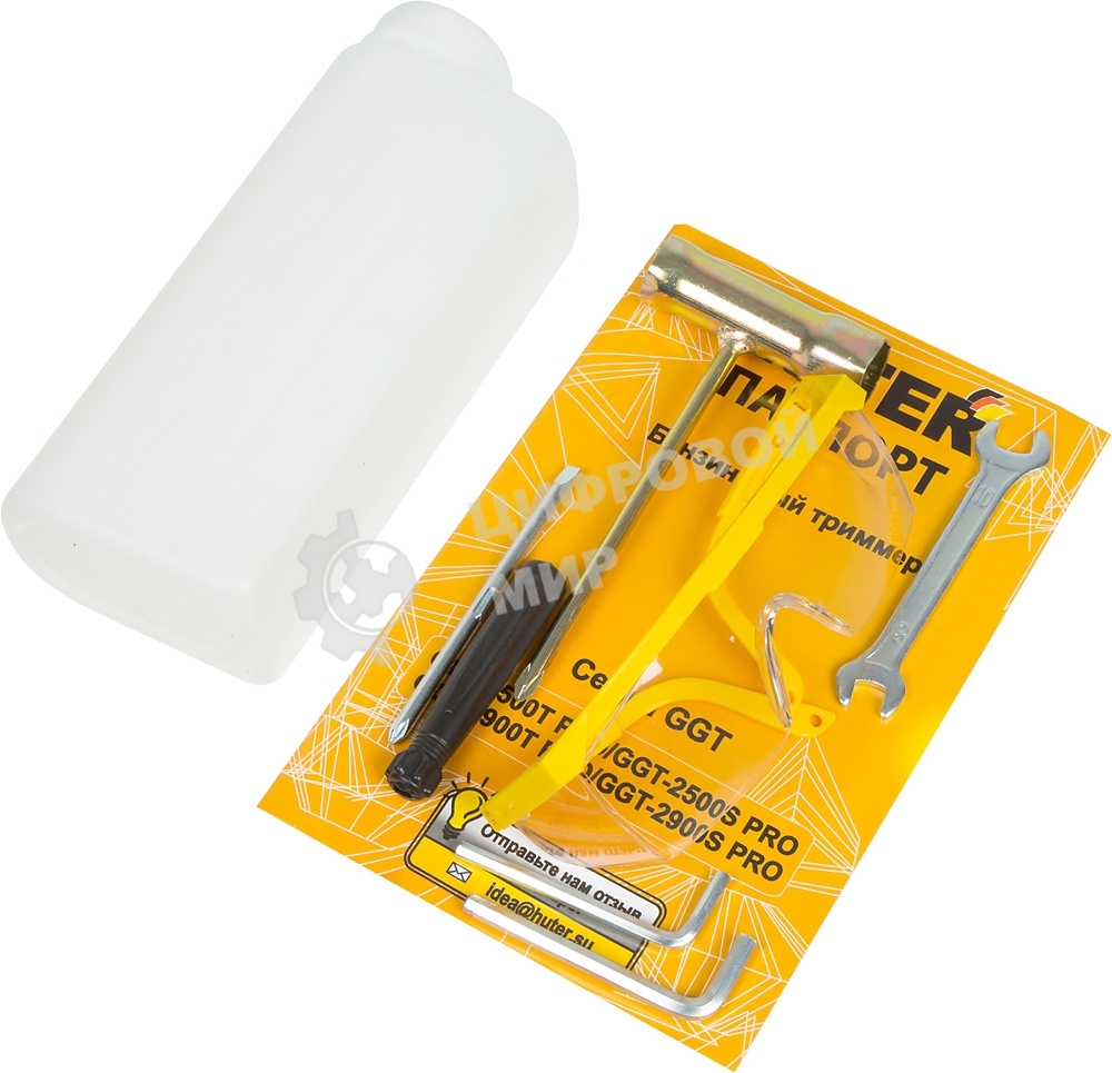 Триммер бензиновый Huter GGT-2900T PRO 2900Вт 3л.с. неразбор.штан. реж.эл.:леска/нож