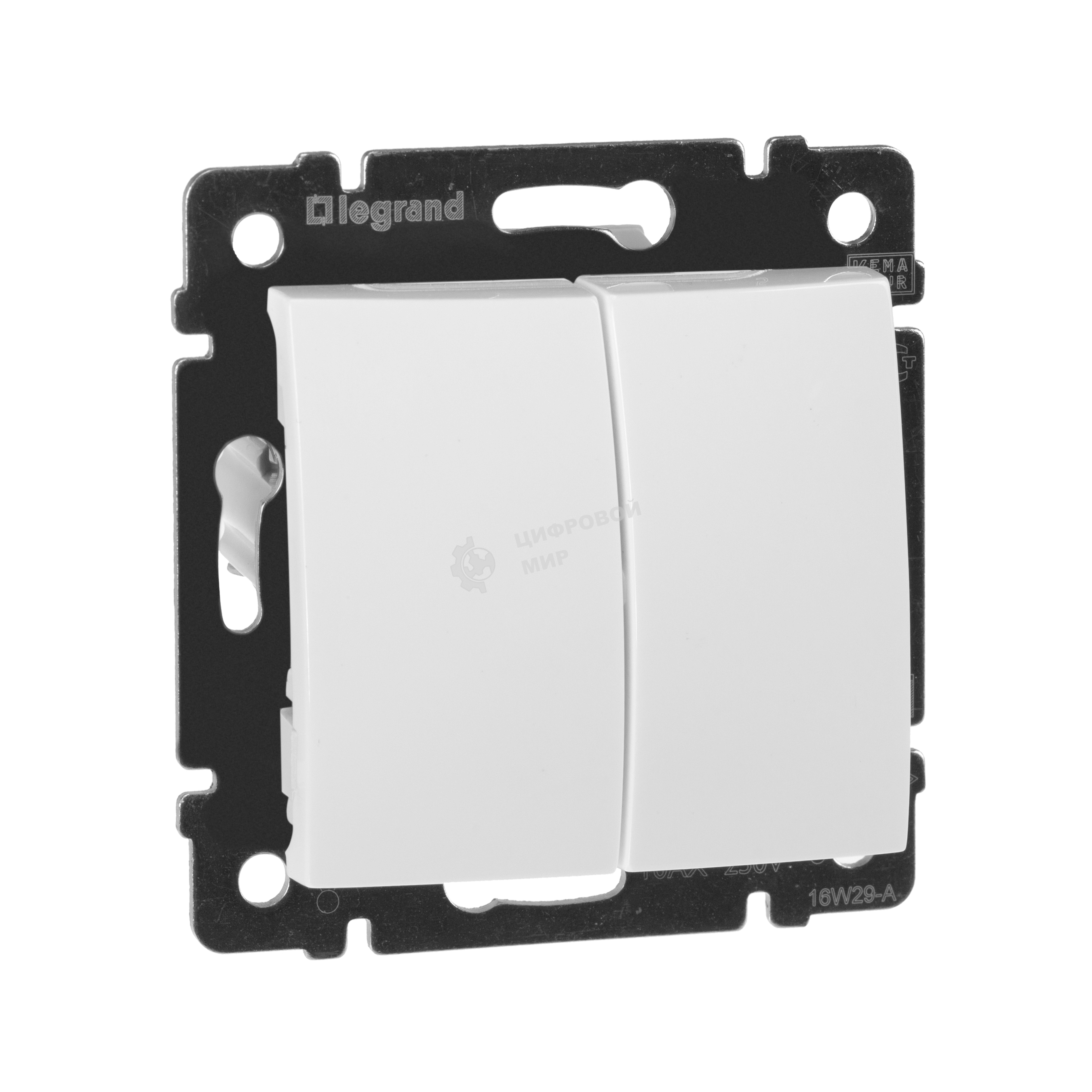 Выключатель Valena двойной выключатель/белый