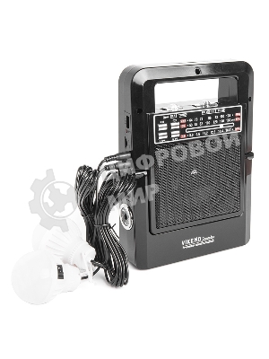 Радиоприемник портативный Сигнал Vikend Traveler черный USB SD/MMC