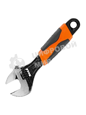 Ключ разводной Sparta 150 мм, двухкомпонентная рукоятка