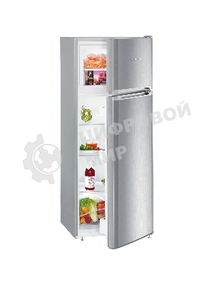 Холодильник Liebherr CTELE 2531-26 001 серебристый двухкамерный 189/44л морозилка сверху