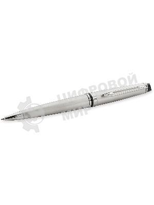 Ручка шариковая Waterman Expert 3 (CWS0952100) Stainless Steel CT M, синие чернила, подарочная коробка, сменный стержень, 1 стержень, круглая, 1 цвет