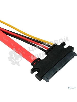 Кабель-удлинитель SATA Cablexpert CC-SATAMF-715-30CM, Sata 7+15pin, 30 см, пакет