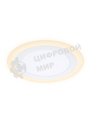 Встраиваемый cветодиодный светильник Ambrella light DCR376 12W+4W 6400K/3000K 85-265V D195*28