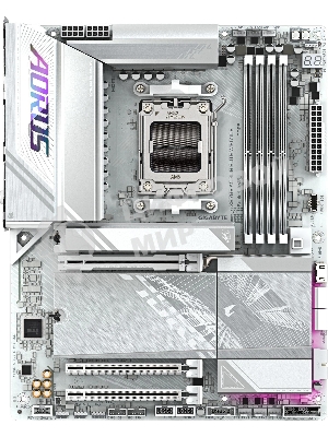 Материнская плата Gigabyte X870E AORUS ELITE WIFI7 ICE, AM5, AMD X870E, 4xDDR5, 4xSATA, 4xM.2, 1xPCIe 5.0 x16, 1xPCIe 4.0 x4, HDMI, 1x2.5Gb LAN, USB Type-C, 2x3.5 мм, 7.1, ATX