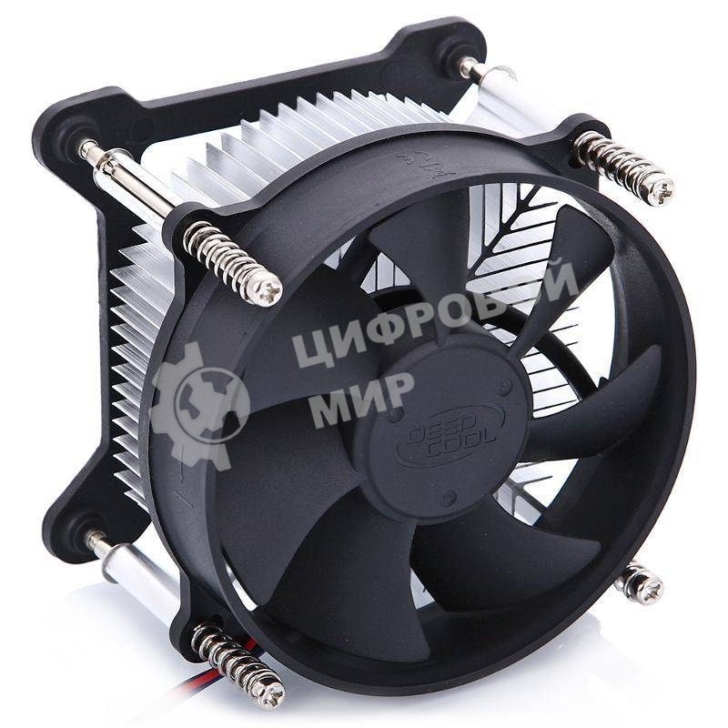 Кулер для процессора DEEPCOOL CK-11508 PWM черный, 92 мм, алюминий, 2200 об/мин, 30.1 дБ, 4 pin, 65 Вт, 70 мм