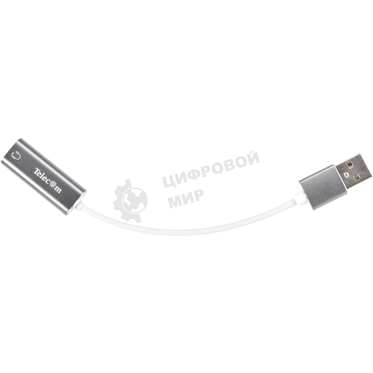 Переходник аудио USB2.0(M)-->3.5мм F (гнездо) Telecom 0.1м