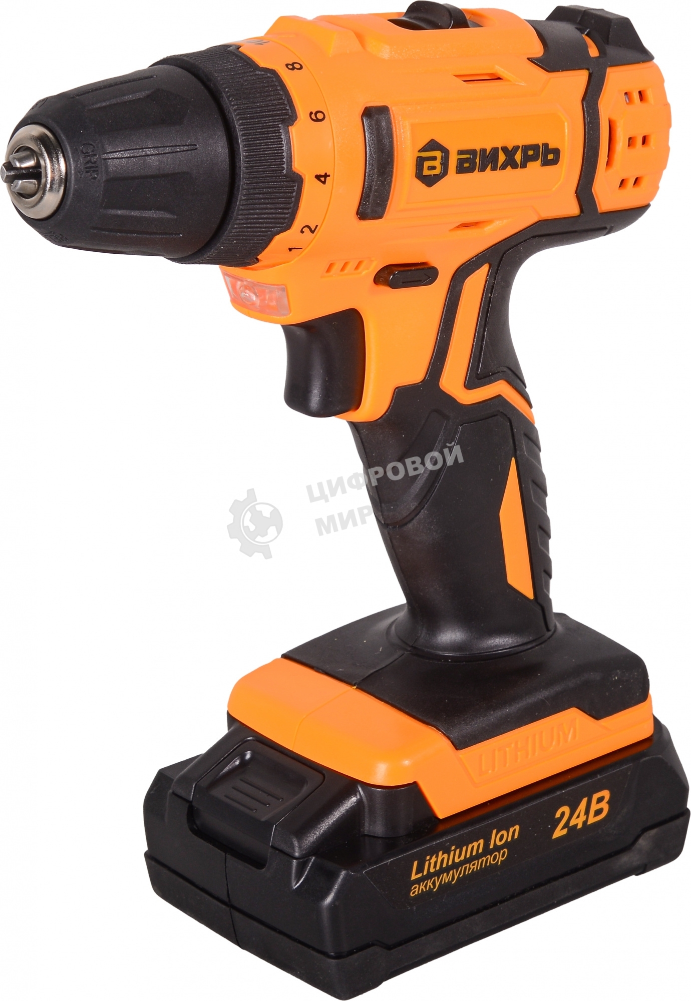 Дрель-шуруповерт аккумуляторная Вихрь ДА-24Л-2к 72/14/18, Аккумуляторная, 24В