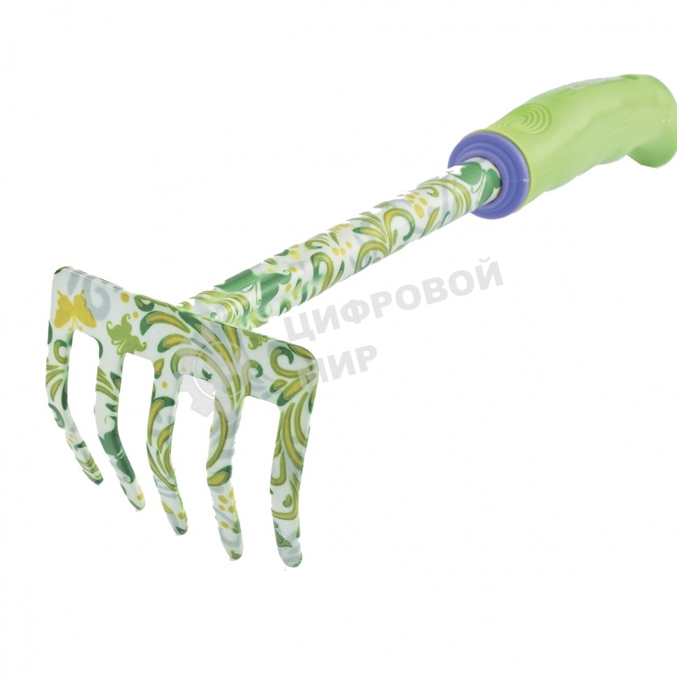 Грабли 5-зубые Palisad, 85х310 мм, стальные, пластиковая рукоятка