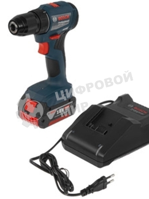 Дрель-шуруповерт Bosch GSR 185-LI, 18 В, 2 Ач, 50 Нм, бесщеточный