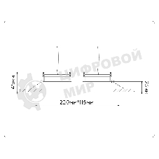 Светильник Ambrella light TN51919/2 WH белый GX53 max 12W 220*115*23