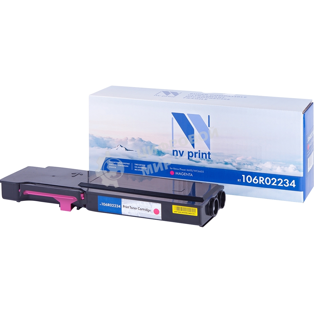 Картридж лазерный NVPrint совместимый Xerox 106R02234 Magenta для Phaser 6600/WC6605 (6000k)