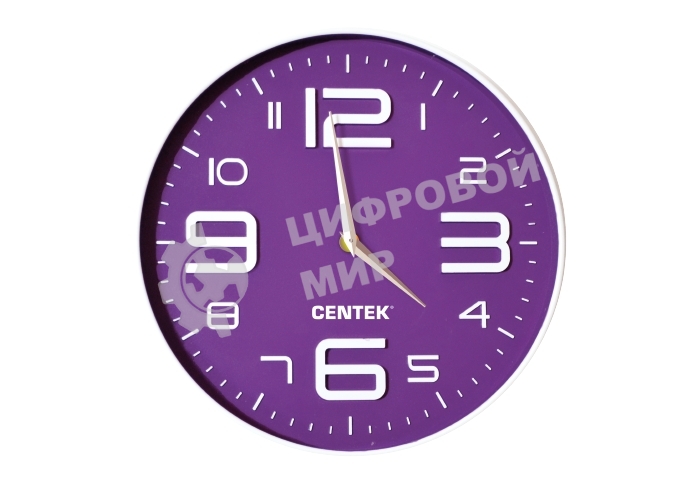 Часы настенные Centek СТ-7101 фиолетовый