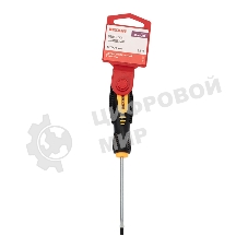 Отвертка шлицевая Rexant SL 3х75 мм, двухкомпонентная рукоятка