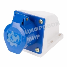 Розетка Rexant 113 стационарная 2Р+РЕ 16А 220В IP44