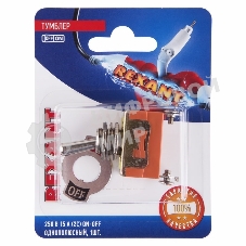 Тумблер Rexant 250V 15А (2c) ON-OFF однополюсный (KN-101) (в упак. 1шт.)