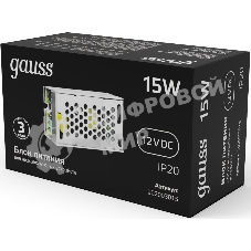 Блок питания Gauss LED STRIP PS 15W 12V IP20