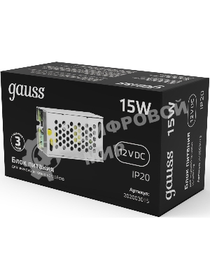 Блок питания Gauss LED STRIP PS 15W 12V IP20
