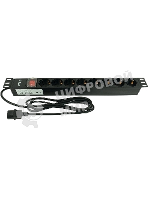 Блок распределения питания NTSS NTSS-PDU-DA1017 гор.размещ. 8xSchuko базовые 10A C14 2м