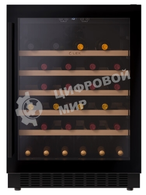 Винный шкаф LEX LWD6054BL черный, 135 л, 1 отсек, 54 бут.
