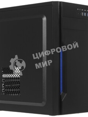 Компьютерный корпус Miditower ExeGate XP-333U Black, ATX, (XP500, Black,120мм), 1*USB/2*USB 3.0, Audio