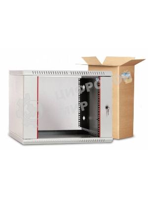 Шкаф телеком. настенный разборный 12U (600х650) дверь стекло (ШРН-Э-12.650)