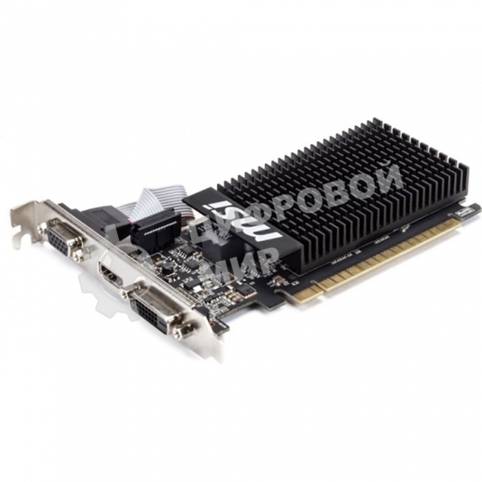 Видеокарта MSI PCI-E GT 710 2GD3H LP nVidia GeForce GT 710 2048Mb 64bit DDR3 954/1600 DVIx1/HDMIx1/CRTx1/HDCP Ret low profile