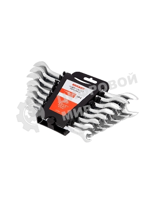 Набор ключей рожковых Rexant (8-24 мм), 8 шт., CrV, зеркальное хромирование