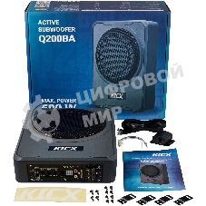 Сабвуфер автомобильный Kicx Q200BA 300Вт активный (20 см/8