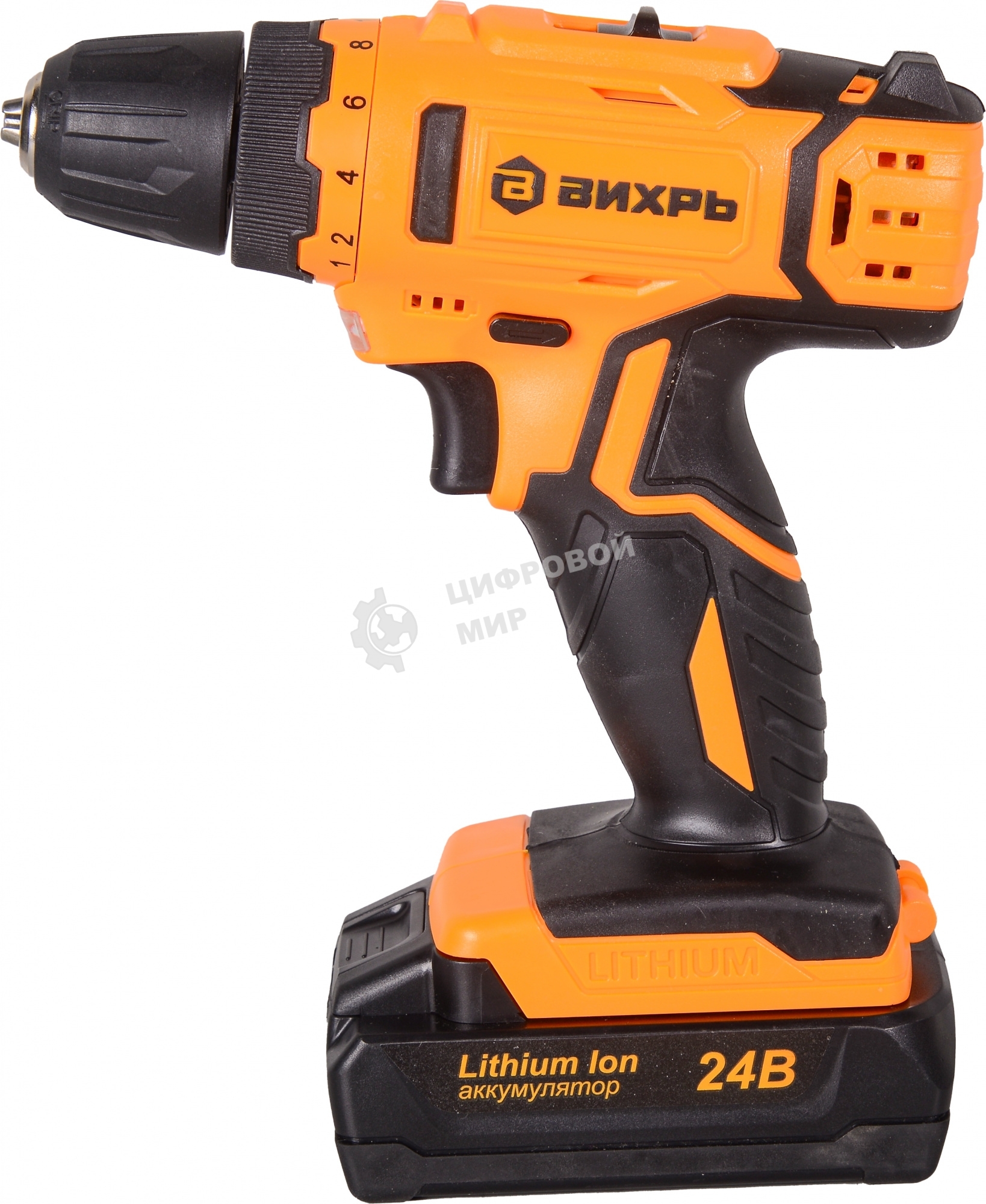Дрель-шуруповерт аккумуляторная Вихрь ДА-24Л-2к 72/14/18, Аккумуляторная, 24В