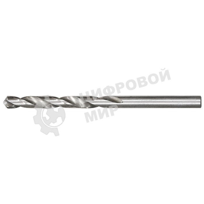 Сверло Matrix по металлу, 5,5 мм, полированное, HSS, 10 шт. цилиндрический хвостовик