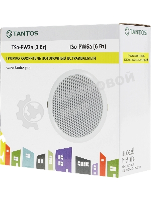 Громкоговоритель Tantos TSo-PW6a потолочный 6Вт белый