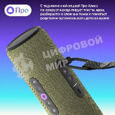 Умная колонка Yandex Стрит Алиса зеленый 30W 2.0 BT/Wi-Fi 10м 3300mAh (YNDX-00030GRN)