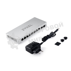 Коммутатор ZYXEL Web-managed Gigabit Switch Zyxel GS1200-10v3, 8xRJ-45: 1G, 2xSFP, desktop, fanless