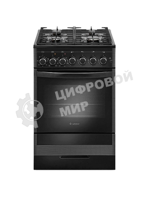 Плита комбинированная Gefest ПГЭ 5502-02 0044 черный, конфорок 4 газовых, духовка 55 л, 50 см x 85 см x 58.5 см