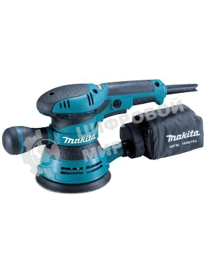 Эксцентриковая шлифовальная машина Makita BO5041 ЭШМ,300Вт,ф125мм,4000-12000об\м,ампл-2.8мм,1.4кг,кор,п\сборник,доп.рукоятка