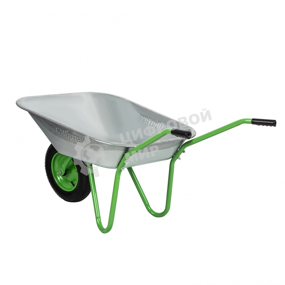 Тачка садовая Сибртех одноколесная облегченная, объем 65 л